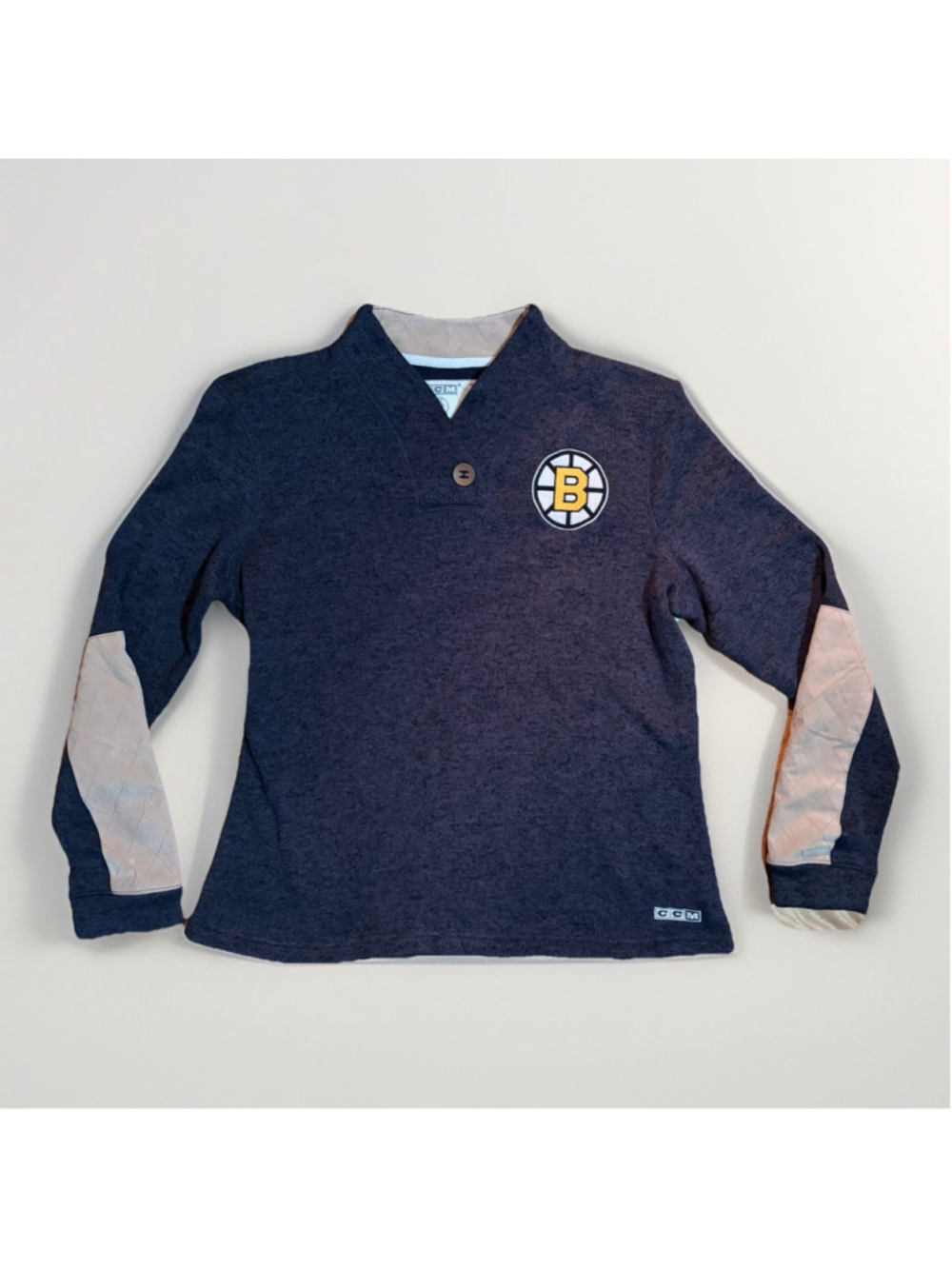 CCM Boston Bruins NHL Embroidered Pullover Sweater - Large